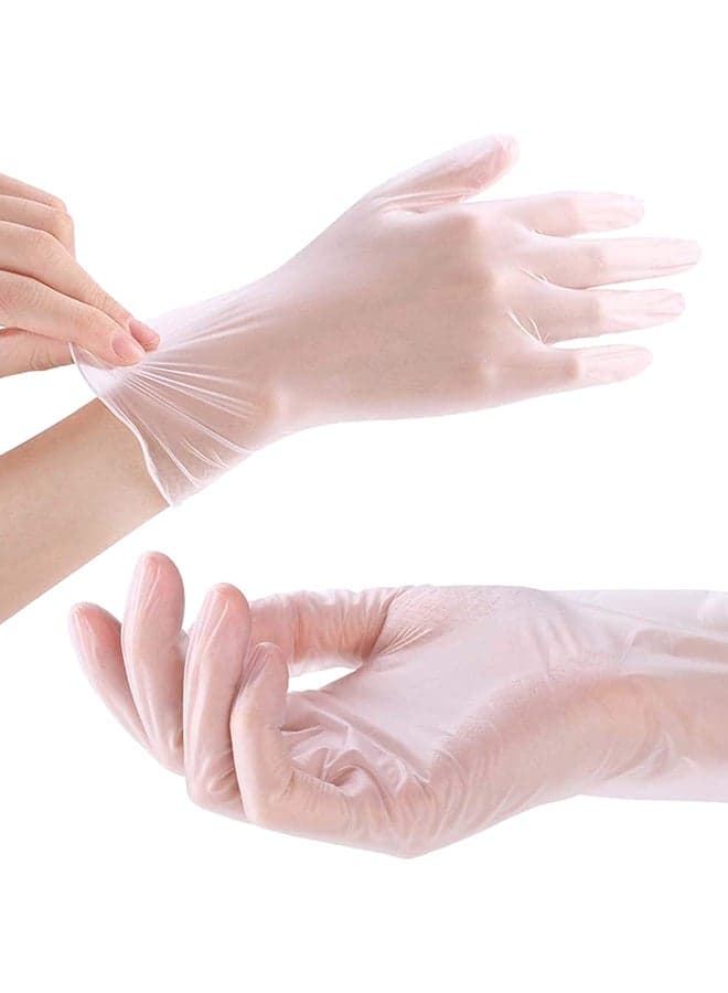 300-Piece Vinyl Disposable Gloves Clear Small Clear Small