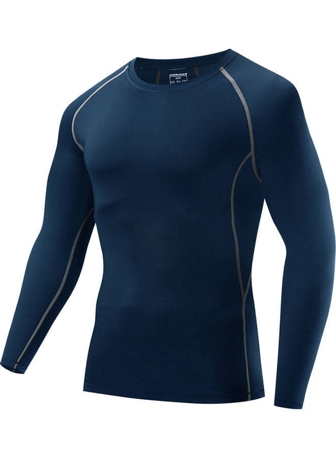 Men Long Sleeve Compression Jersey Active Sports Base Layer T-Shirt 25 x 1 x 22cm