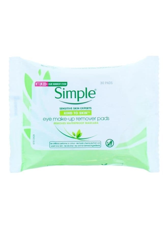 Eye Make Up Remover Pads White