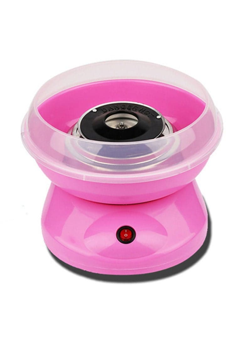 Automatic Mini Cotton Candy Maker Pink 26x13x26cm