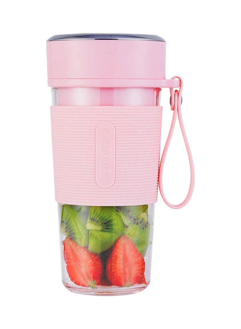 300ml Multi-function Mini Portable Electric USB Rechargeable Automatic Blender Juicer 0 L H35040P-KM Pink