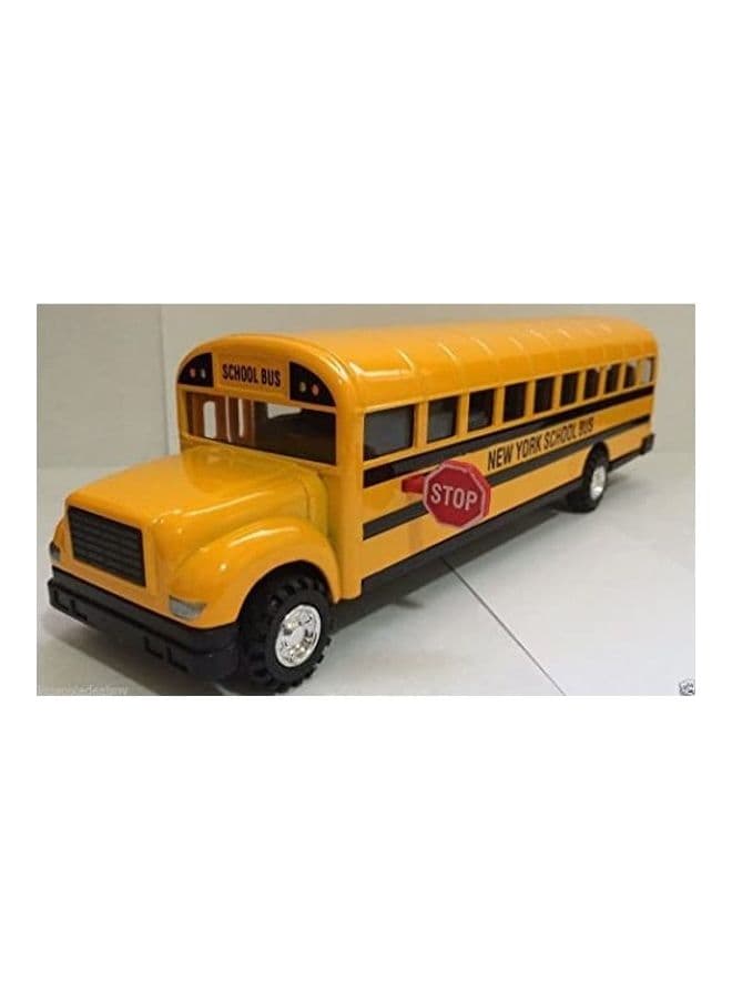 MK Large School Bus Die Cast Toy Car Model 2.09inch