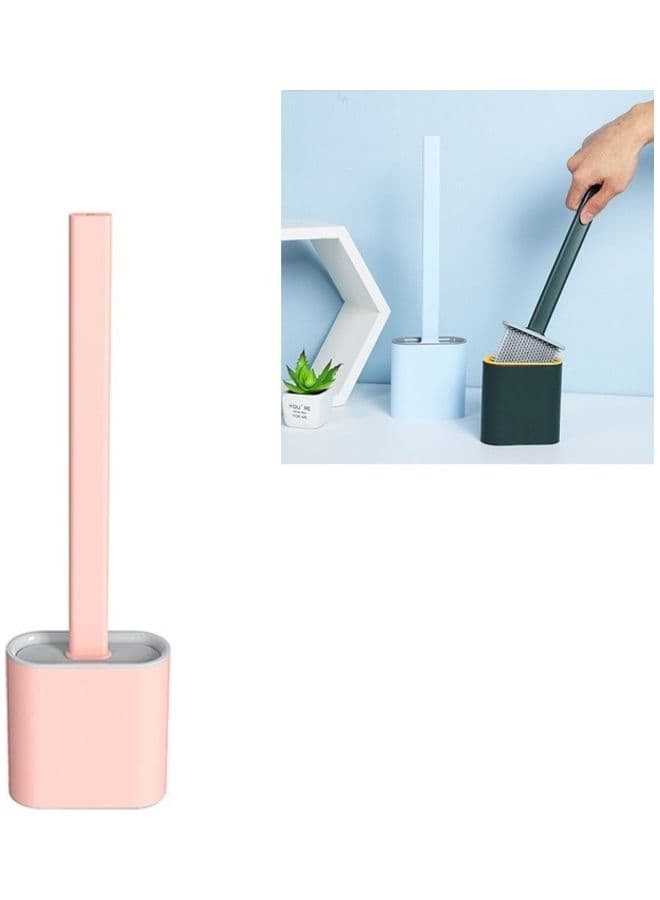 Creative Household Crevice Soft Rubber Long Handle Toilet Brush Multicolour 38 x 6 x 12cm