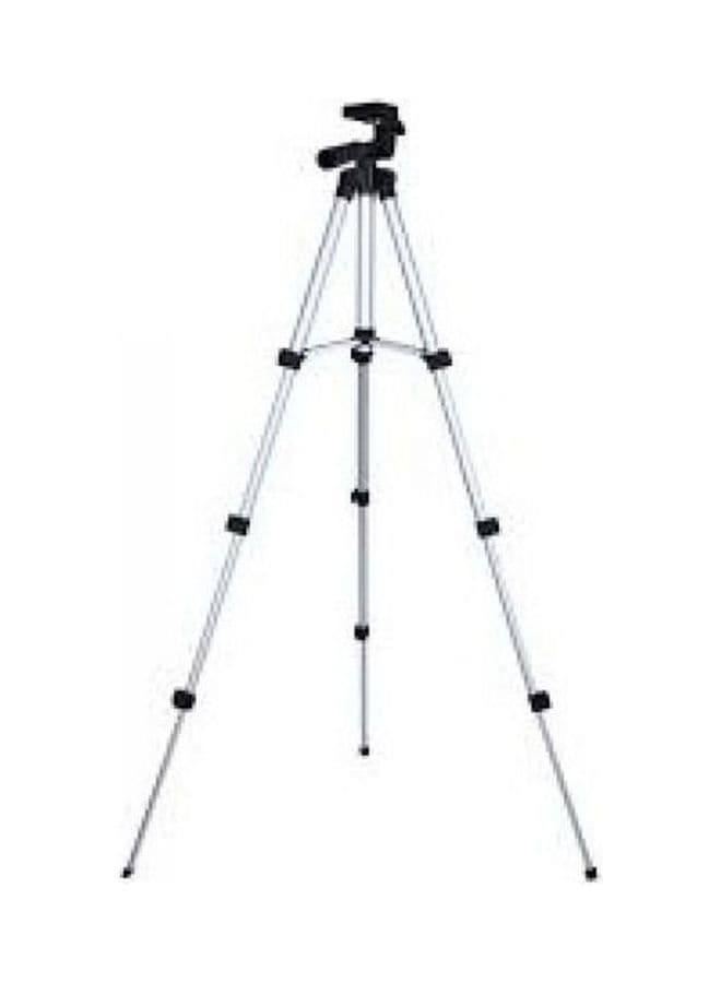 Portable Aluminium Alloy Stand Tripod For Camera And Mobile Phone Silver/Black