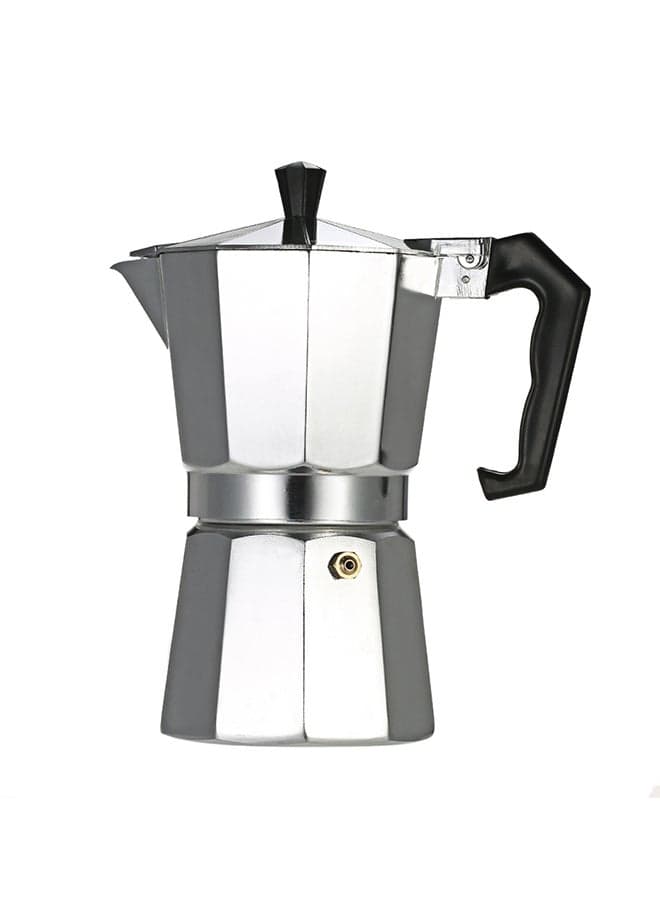 6-Cup Aluminum Espresso Percolator Coffee Stovetop Maker Silver 20x10.5x14cm