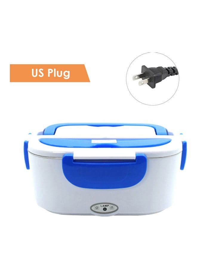 Multifunctional Portable Electric Heating Lunch Box Blue/White