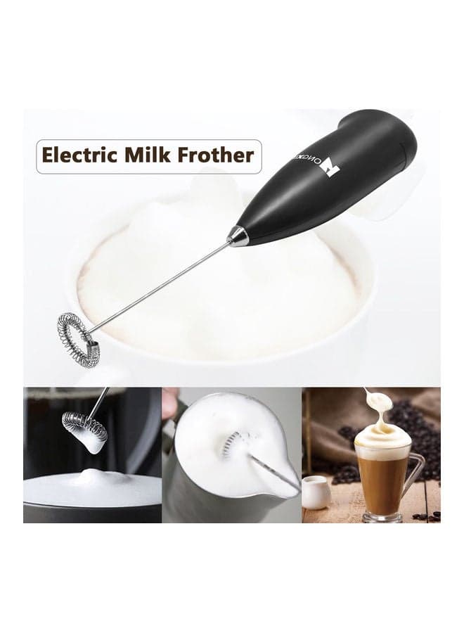 Electric Milk Frother Black/Silver 22.5x4x5cm