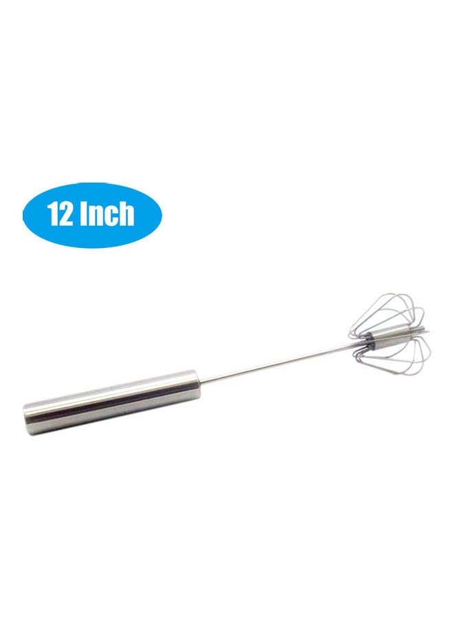 Automatic Egg Beater Mixing Tool Silver 12inch