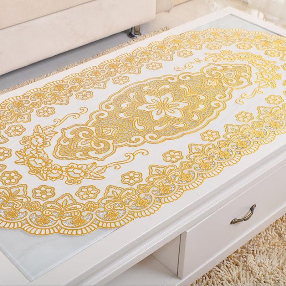 PVC Bronzing Tablecloth Gold 60x120cm