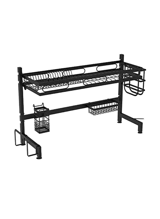 Stainless Steel Dish Rack Black 85x28x55cm