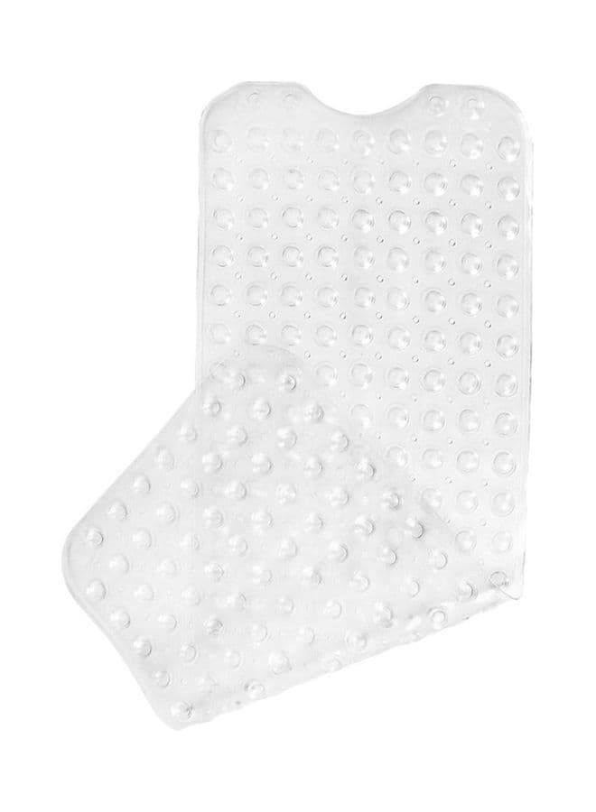 Bathtub Anti-Slip Mat Transparent White 100x40cm