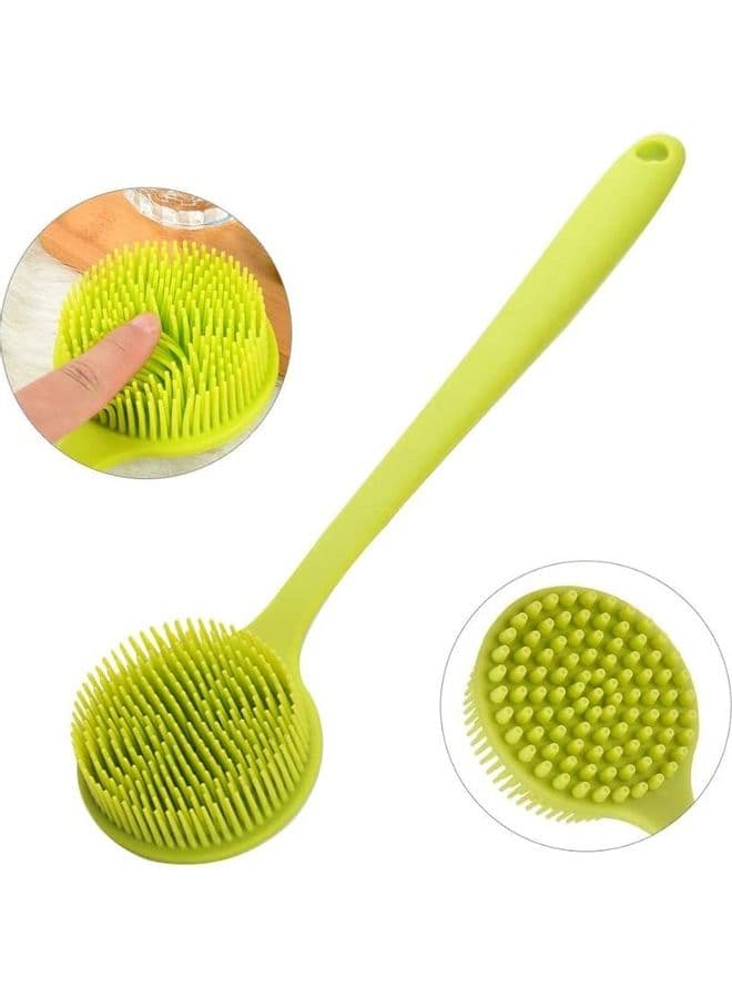 Silicone Body Brush With Ultra Soft Bristles Green 90grams