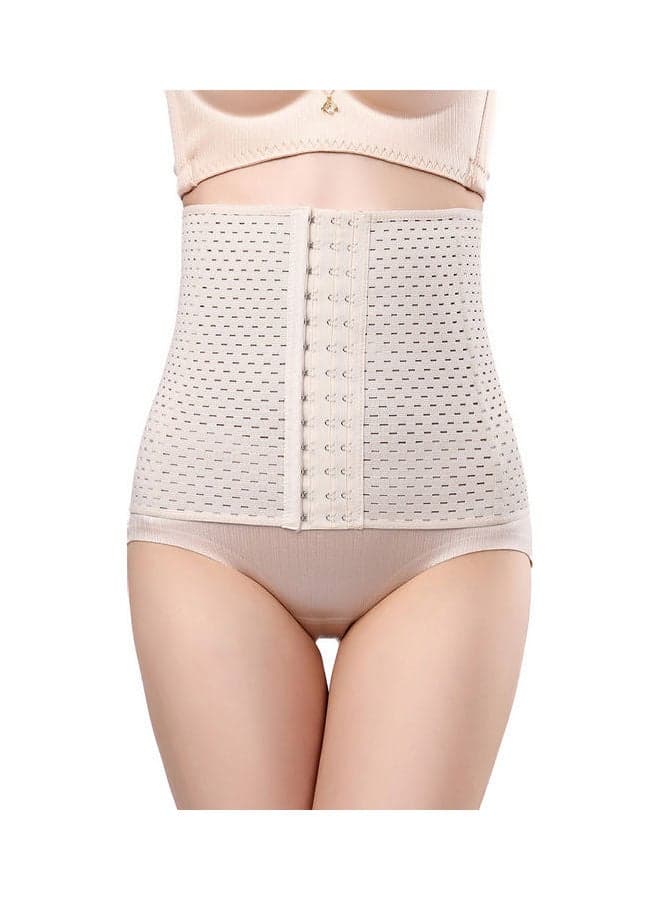 Hollow Out Corset Beige
