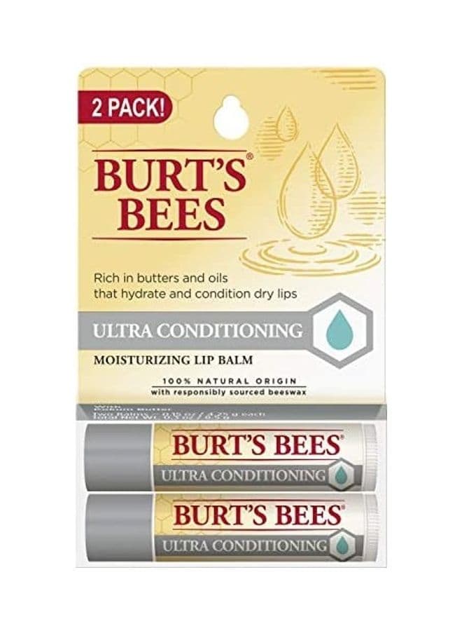 2-Pack Ultra Conditioning Moisturizing Lip Balm Clear