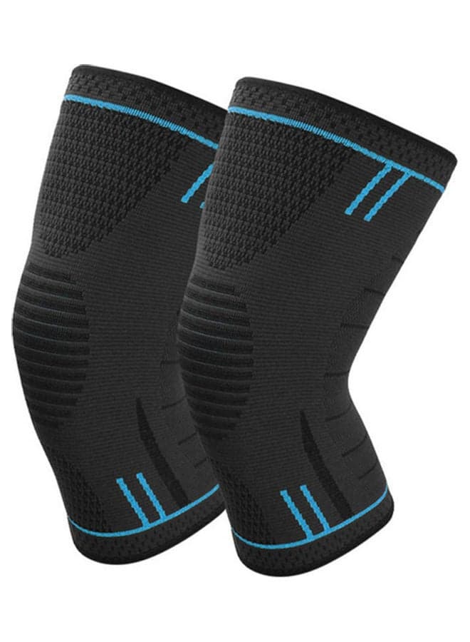 Pair Of Non Slip Sports Knee Pad 16 x 16cm