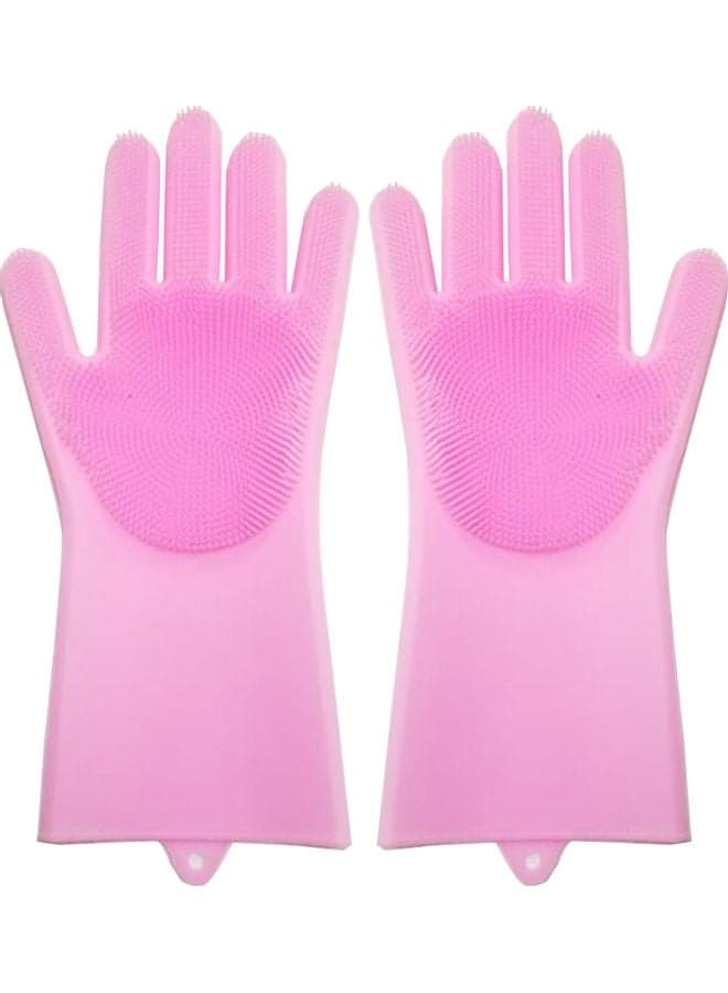 1-Pair Dishwashing Gloves Pink