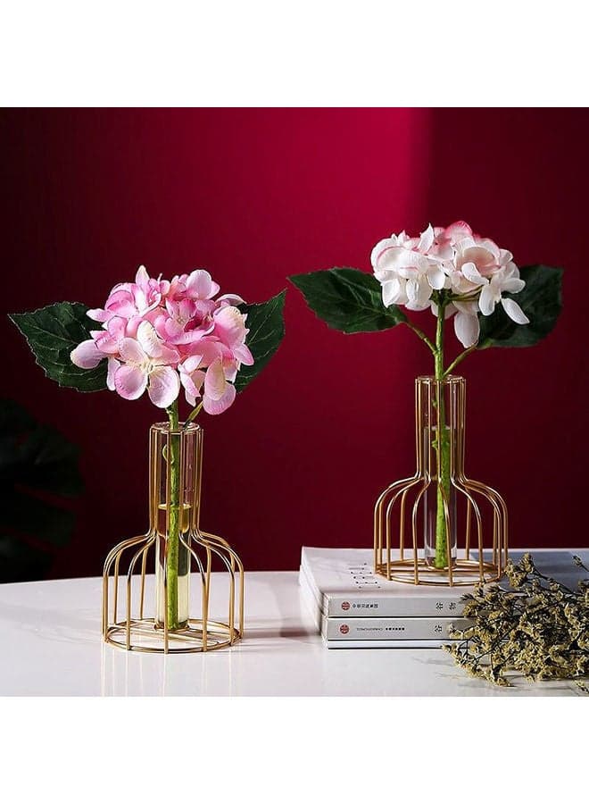 Flower Vase Nordic Bottle Gold 4x15x10cm