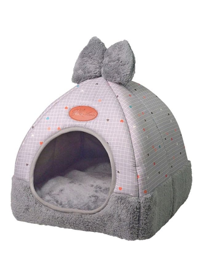 Laamei Cat Tent Bed Grey 32x32x33centimeter