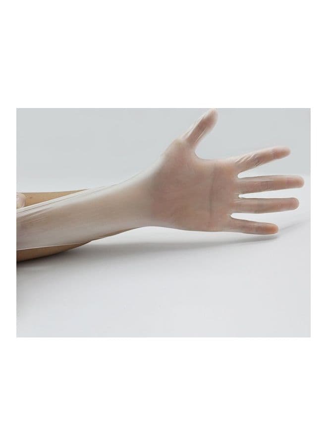 Wearproof Rubber Gloves For Household Cleaning Transparent 25 x 10 x 5cm