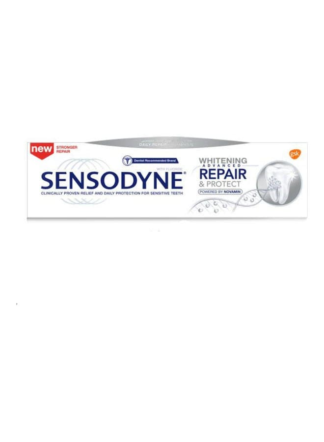 Repair And Protect Whitening Advanced Toothpaste For Sensitive Teeth White/Blue 75ml