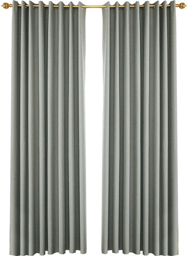 2-Piece Blackout Curtains Grey