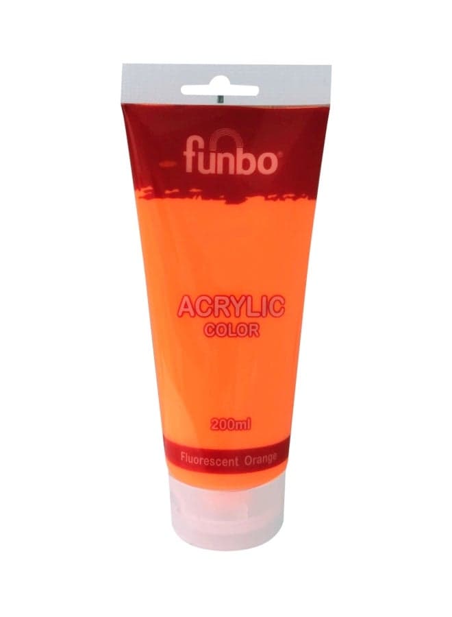 Acrylic Tube 200ml 147 Fluorescent Orange