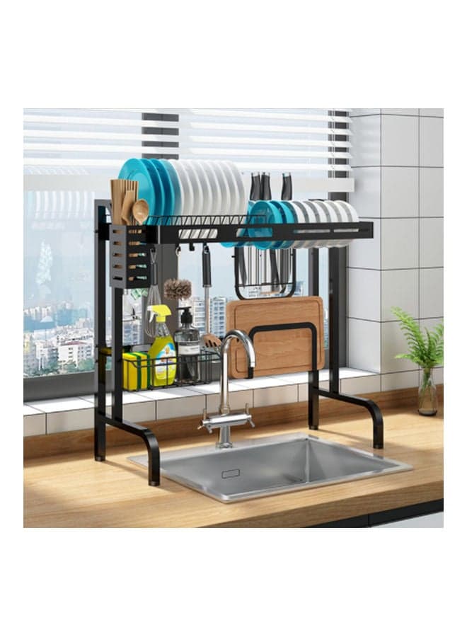 Multi-Functional Shelf For Kitchen Sink Black