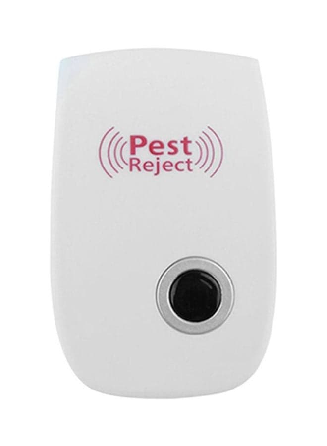 Electronic Ultrasonic Pest Repeller White/Red 17.5X14.6X6centimeter