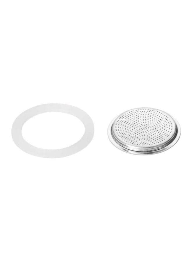 Silicon Seal And Filter Silver/White 3cm