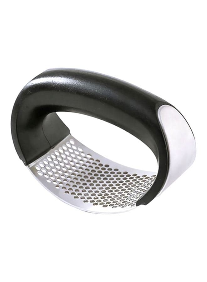 Stainless Steel Garlic Press Silver/Black 5.1x6.9x10.8cm