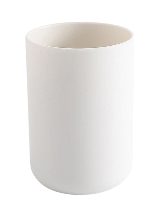 Toothbrush Holder Cup for Bathroom White 300ml