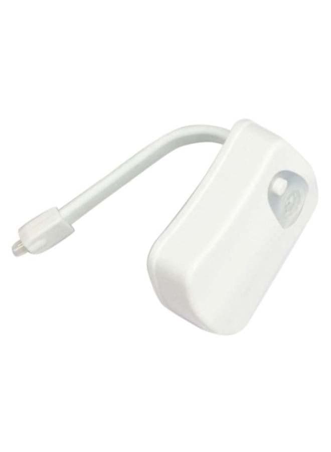8 Colour Toilet Night Light White 32 x 11cm