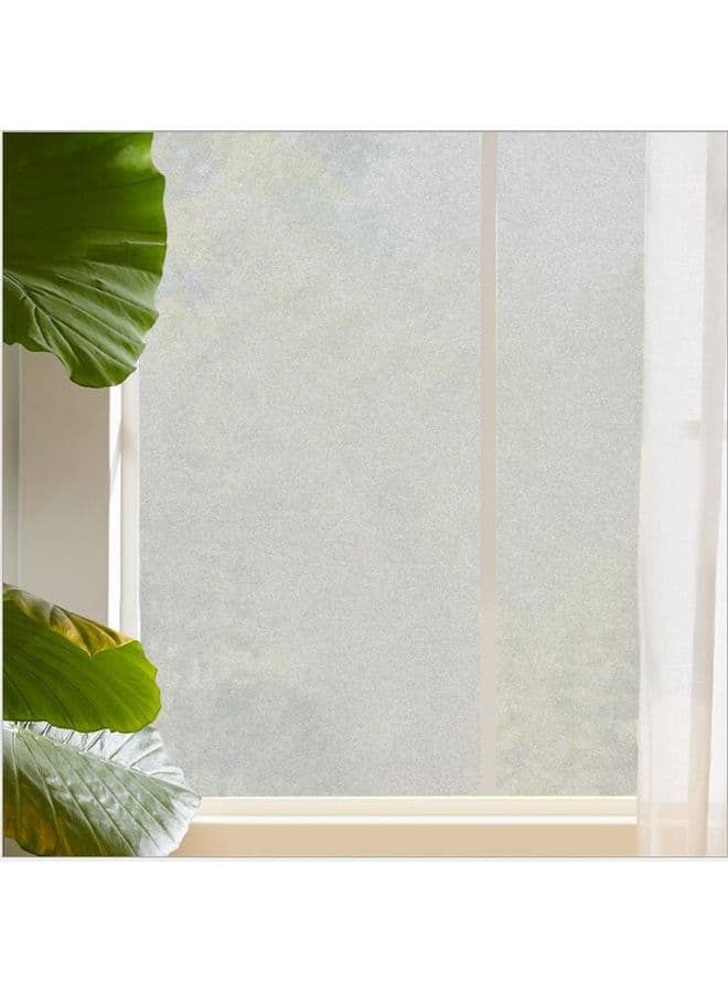 Static Glass Sticker Frosted Bathroom Transparent Clear 45x200cm