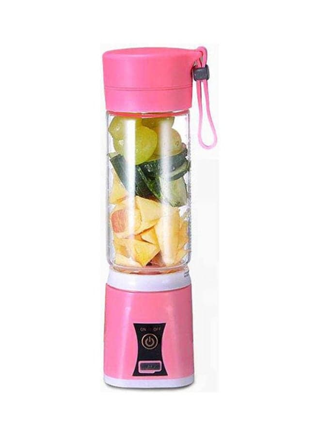Camping USB Mini Electric Fruit Vegetable Juicer Handheld Smoothie Make 400 ml 3700 W HC-8G3K7S Pink