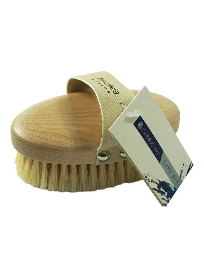 Professional Dry Skin Body Brush with Cactus Bristle Beige 20grams