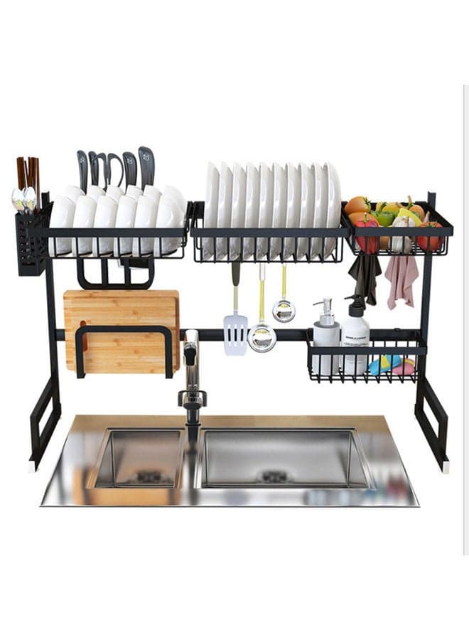 Over The Sink Rack Black 65x52x32cm