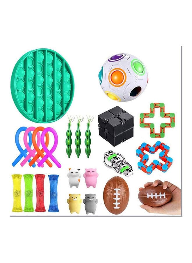 24-Piece Push Pop Bubble Sensory Fidget Toy Set