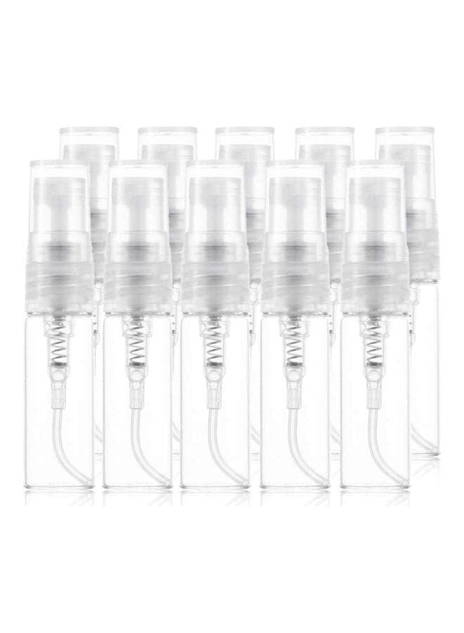 10-Piece Glass Spray Bottle Clear