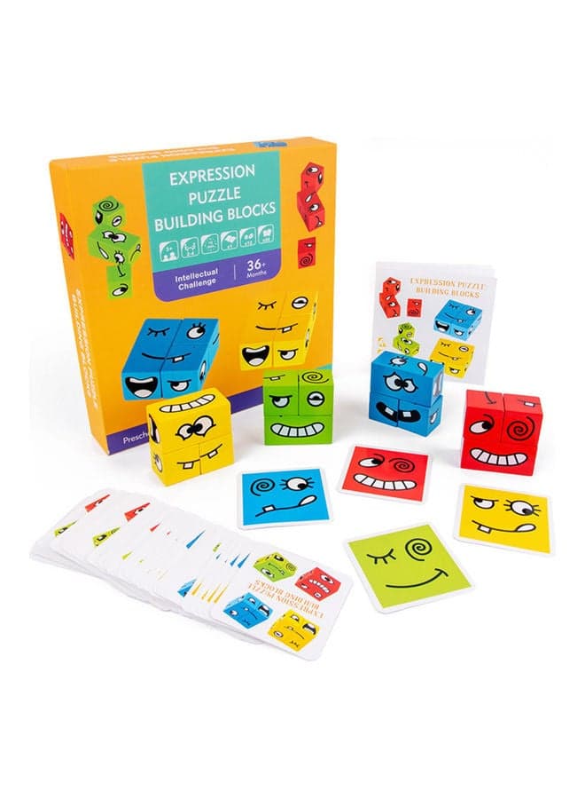 Wooden Expression Puzzle Game