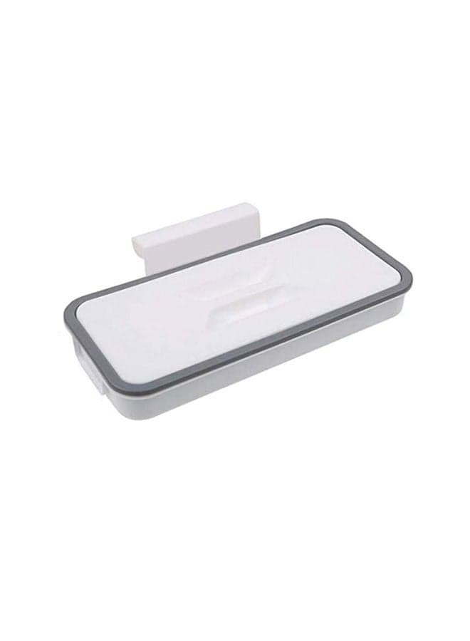 Hanging Trash Bag Holder White-Grey 23.5cm