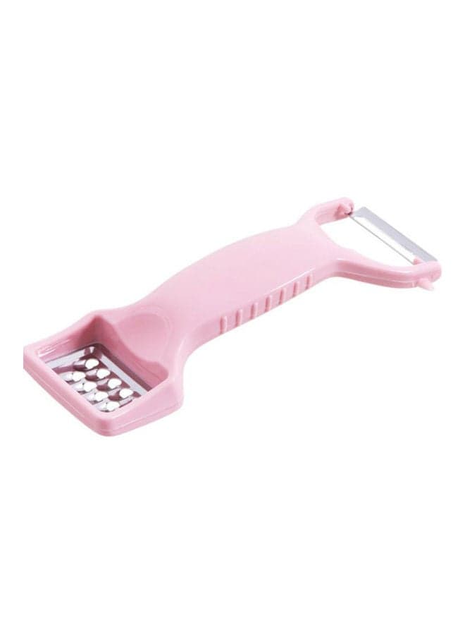Vegetable Double Ended Peeler Pink/Silver