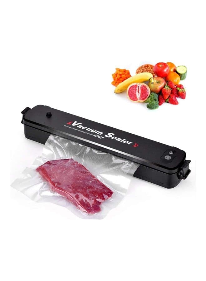 Vacuum Automatic Food Sealer Machine With Bags Black