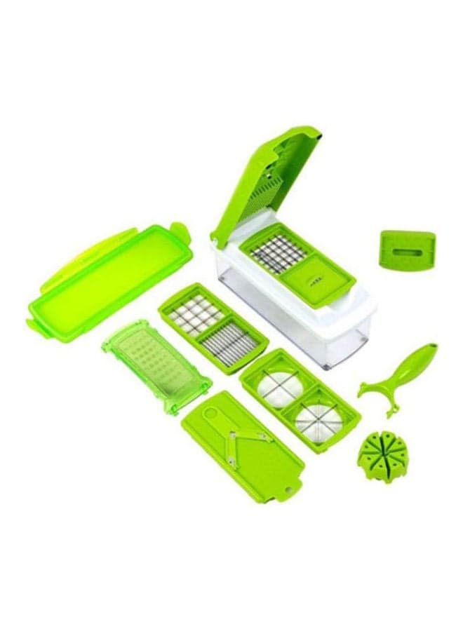 10-In-1 Nicer Dicer Plus Vegetable Cutter Set Green