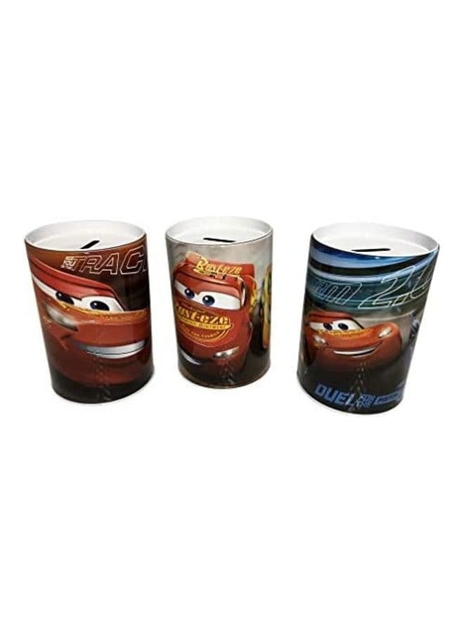 3-Pack Cars Saving Money Coin Bank