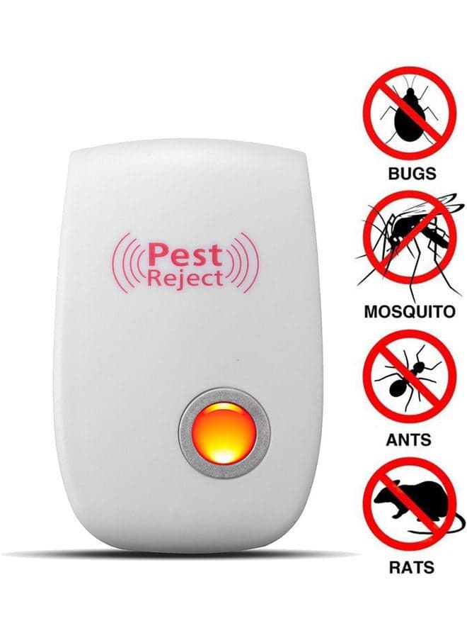 Multi-Function Ultrasonic Pest Repeller White