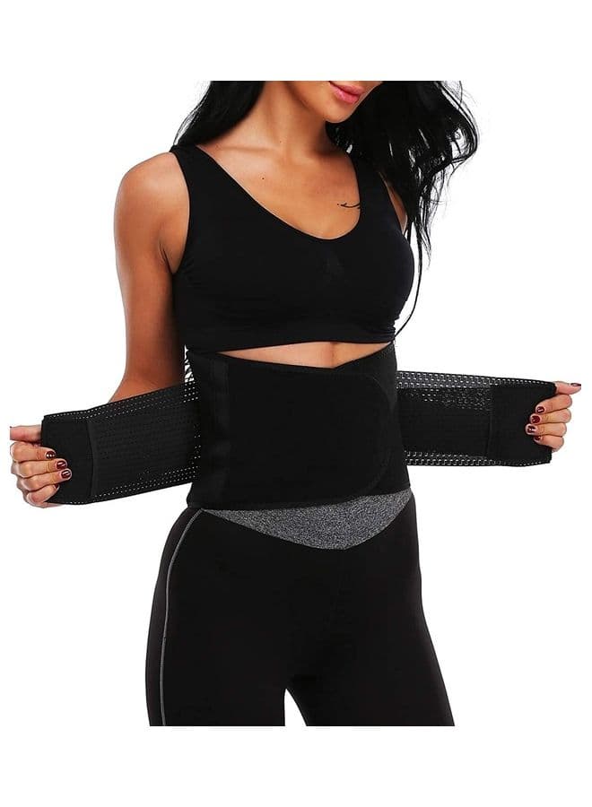 Waist Trainer Trimmer Sauna Sweat Belt Shapewear (Fit Waist 27.5-31.5 inch)Medium