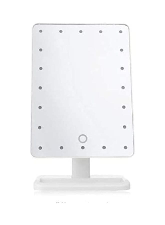 LED Touch Screen Makeup Mirror White