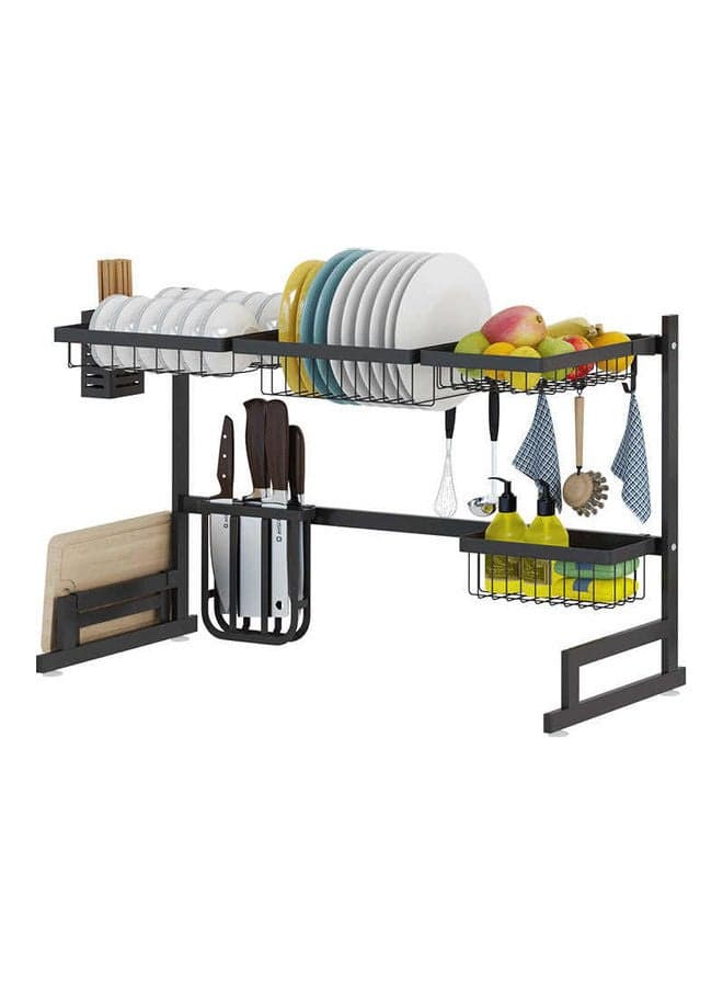 Dish Drainer Rack black 85 x 52 x 32cm