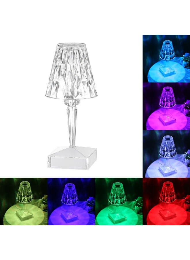 Acrylic Diamond Table Lamp Multicolour