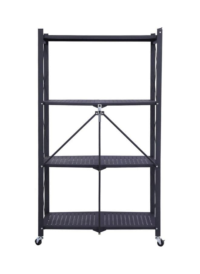 3-Tier Rack Black 125x10x39cm
